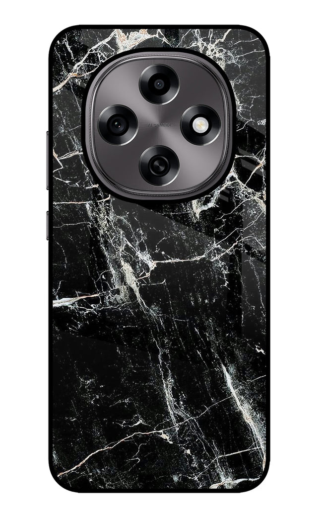 Black Marble Texture Oppo F31 Pro 5G Glass Case