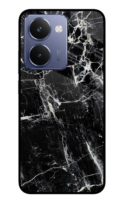 Black Marble Texture Realme P3 Ultra 5G Glass Case