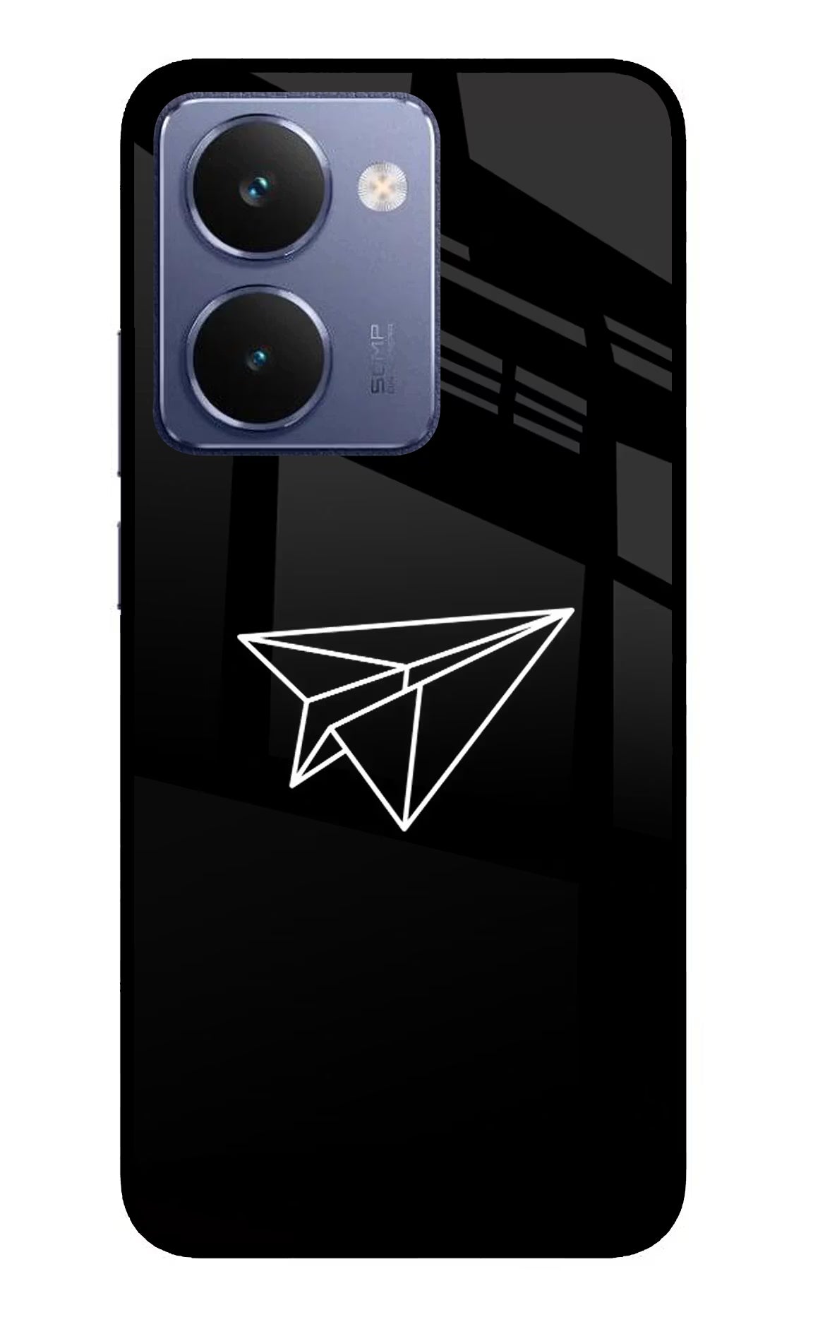 Paper Plane White Realme P3 Ultra 5G Glass Case