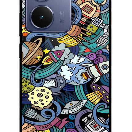 Space Abstract Realme P3 Ultra 5G Glass Case