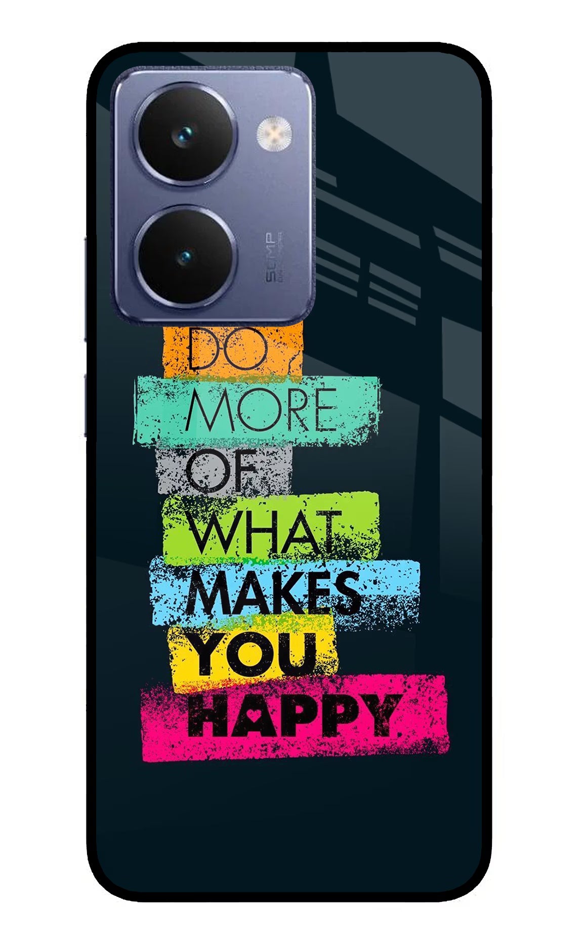 Do More Of What Makes You Happy Realme P3 Ultra 5G Glass Case Back Cover by Casekaro