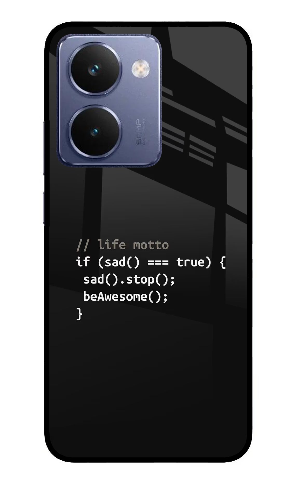 Life Motto Code Realme P3 Ultra 5G Glass Case Back Cover by Casekaro
