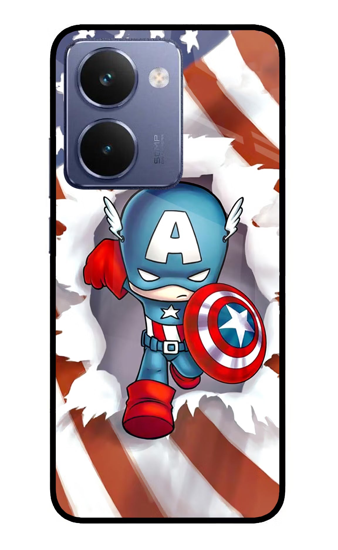 Captain America Realme P3 Ultra 5G Glass Case