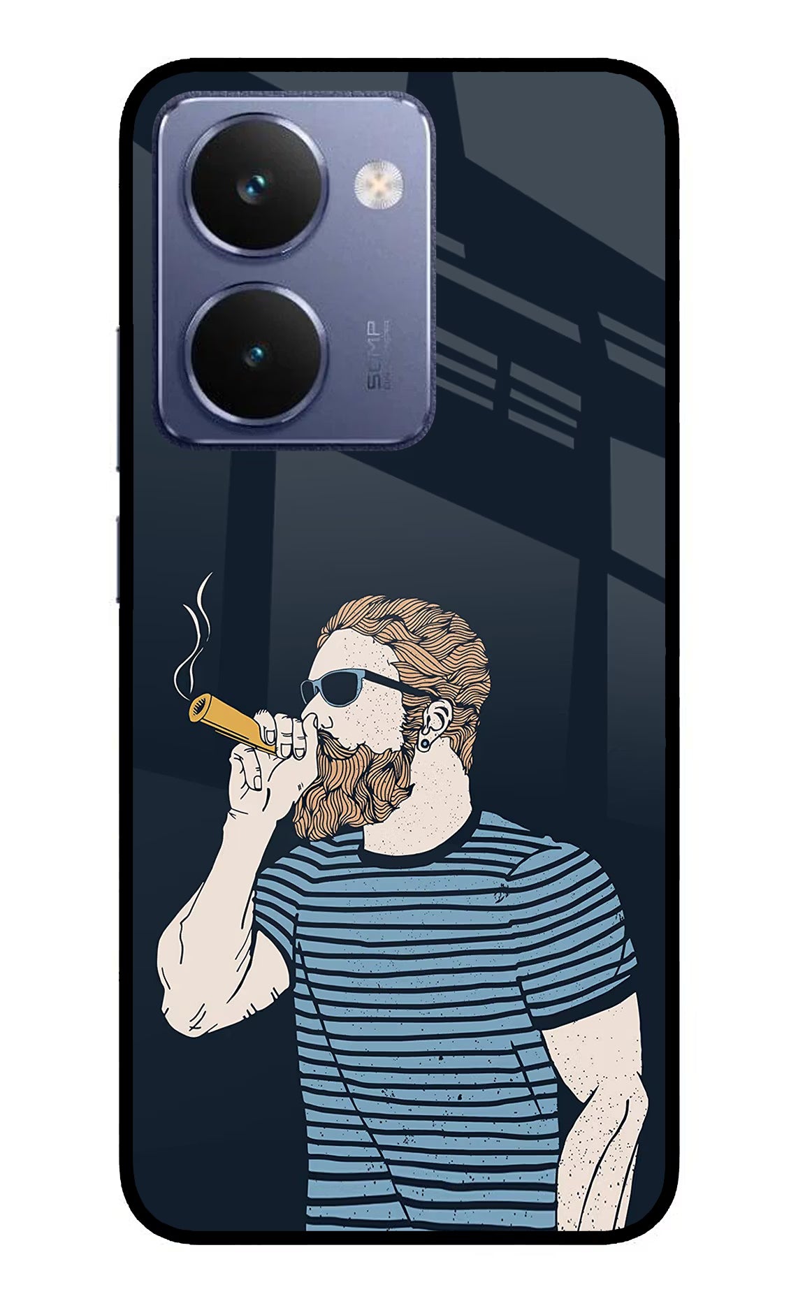 Smoking Realme P3 Ultra 5G Glass Case Back Cover by Casekaro