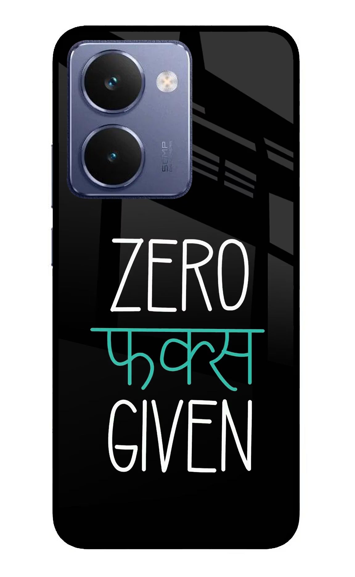 Zero Fucks Given Realme P3 Ultra 5G Glass Case Back Cover by Casekaro