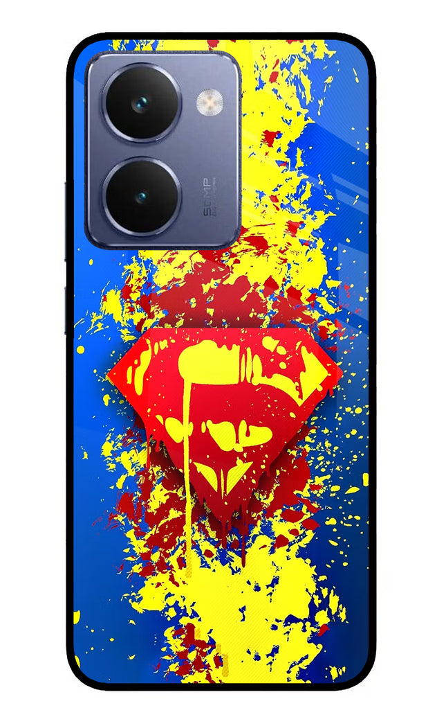 Superman logo Realme P3 Ultra 5G Glass Case Back Cover by Casekaro