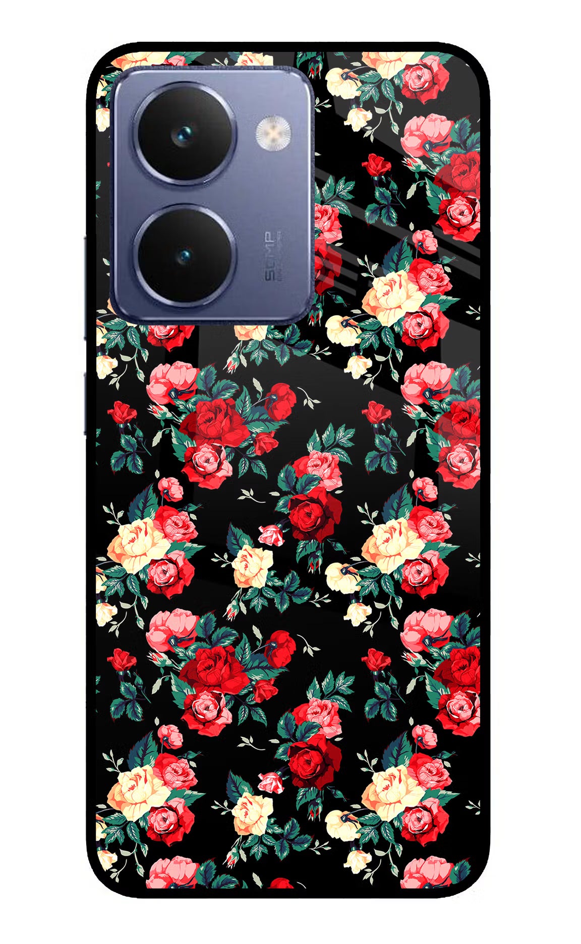 Rose Pattern Realme P3 Ultra 5G Glass Case