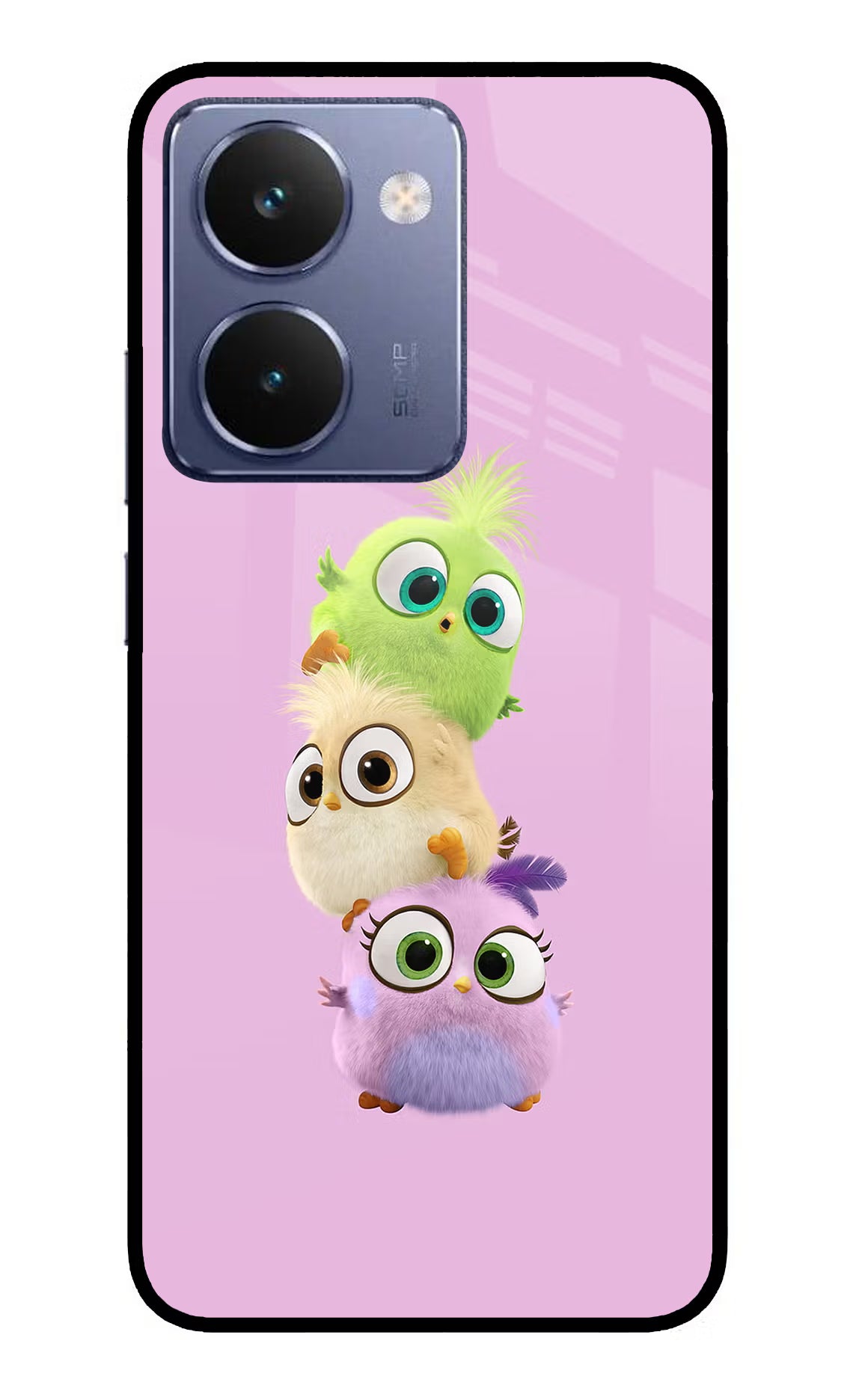 Cute Little Birds Realme P3 Ultra 5G Glass Case Back Cover by Casekaro