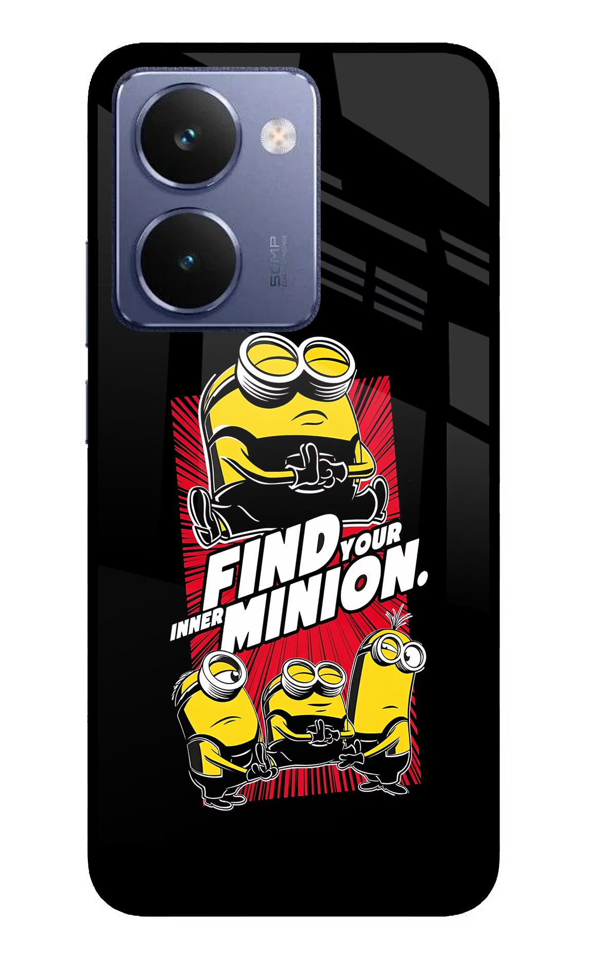 Find your inner Minion Realme P3 Ultra 5G Glass Case Back Cover by Casekaro