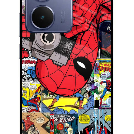Spider Man Realme P3 Ultra 5G Glass Case Back Cover by Casekaro