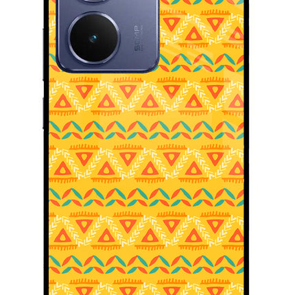 Tribal Pattern Realme P3 Ultra 5G Glass Case Back Cover by Casekaro