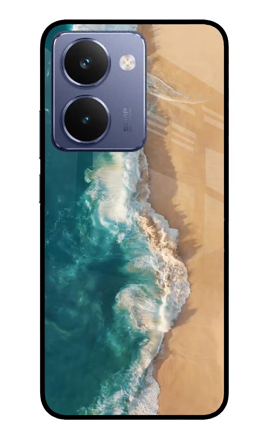 Ocean Beach Realme P3 Ultra 5G Glass Case Back Cover by Casekaro