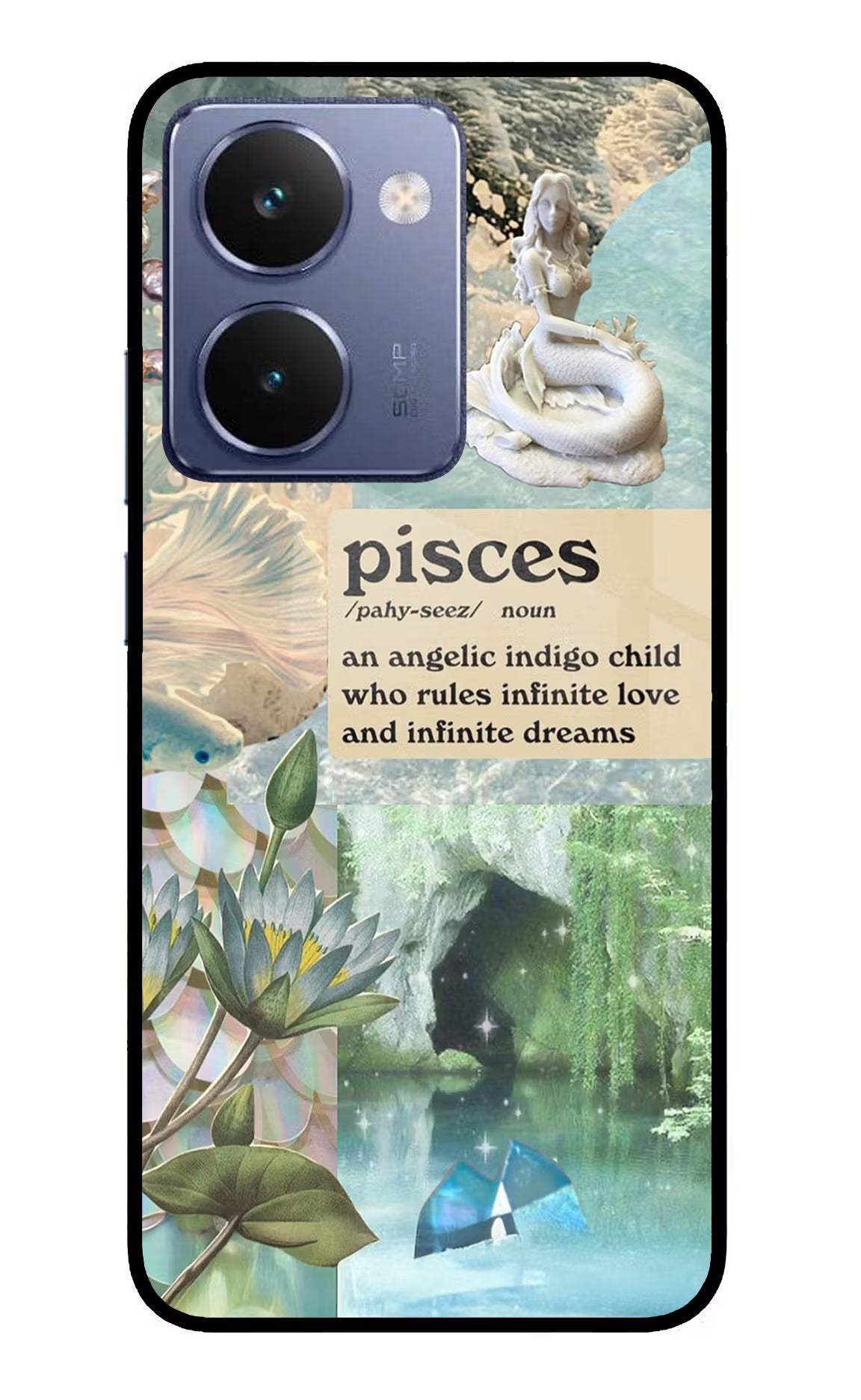 Pisces Zodiac Realme P3 Ultra 5G Glass Case Back Cover by Casekaro