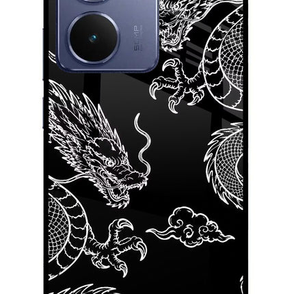 Twin Dragons Realme P3 Ultra 5G Glass Case Back Cover by Casekaro