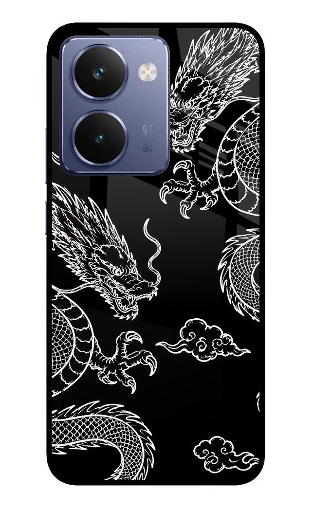 Twin Dragons Realme P3 Ultra 5G Glass Case Back Cover by Casekaro