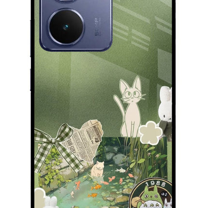 Aesthetic anime Realme P3 Ultra 5G Glass Case Back Cover by Casekaro