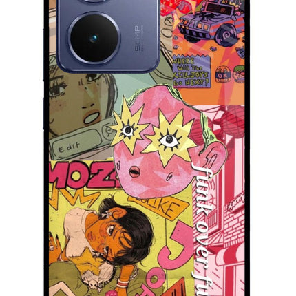 Funkover Realme P3 Ultra 5G Glass Case Back Cover by Casekaro