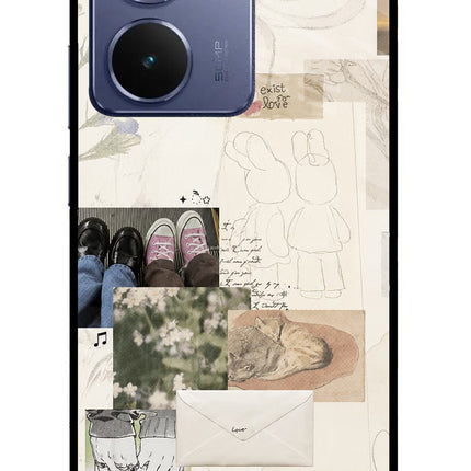 Soft Aesthetic Realme P3 Ultra 5G Glass Case Back Cover by Casekaro