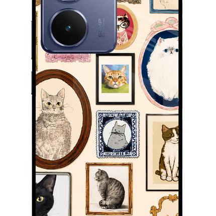 Mirror Cats Realme P3 Ultra 5G Glass Case Back Cover by Casekaro