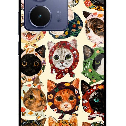 Cool Cat Realme P3 Ultra 5G Glass Case Back Cover by Casekaro