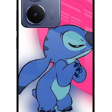 Stitch Hug Realme P3 Ultra 5G Glass Case Back Cover by Casekaro