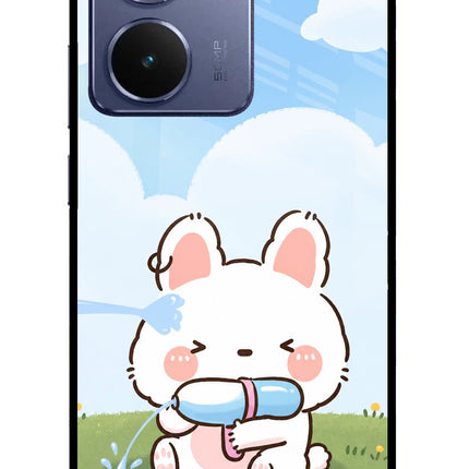 Bunny Treat Realme P3 Ultra 5G Glass Case Back Cover by Casekaro