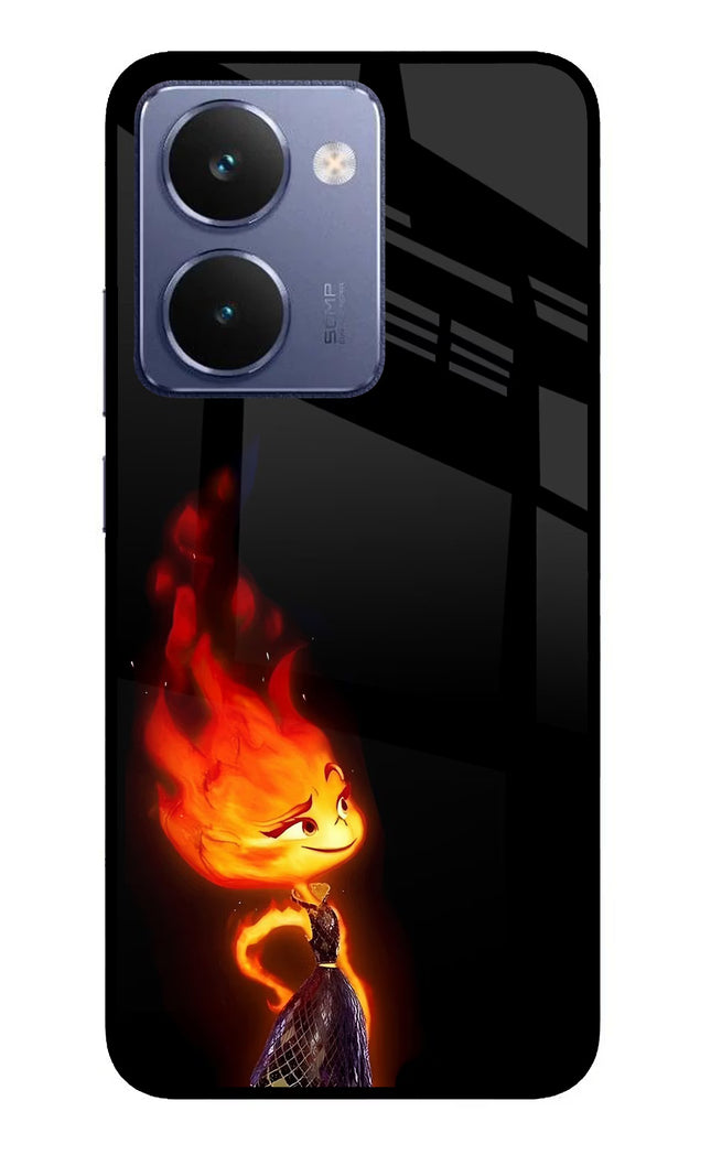 Ember Flame Realme P3 Ultra 5G Glass Case Back Cover by Casekaro