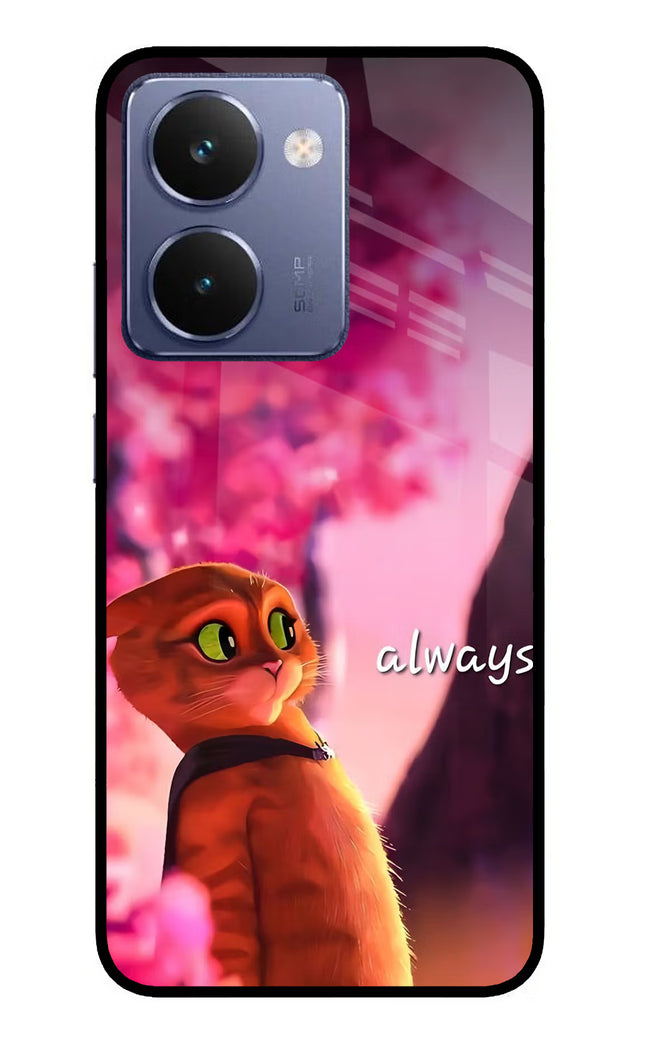 Always Cat Realme P3 Ultra 5G Glass Case Back Cover by Casekaro