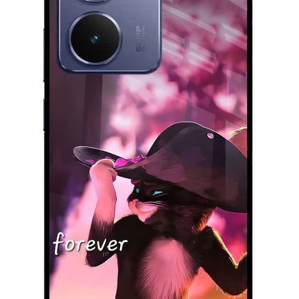 Forever Cat Realme P3 Ultra 5G Glass Case Back Cover by Casekaro