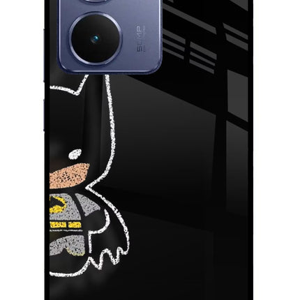 Bat Kitty Realme P3 Ultra 5G Glass Case Back Cover by Casekaro