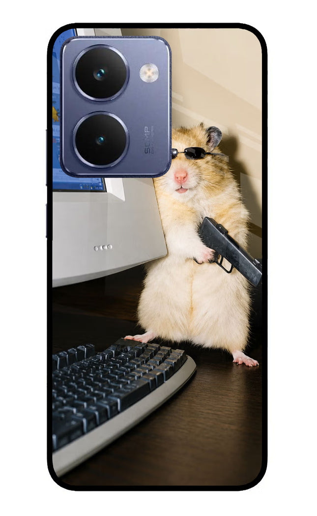 Hacker Hamster Realme P3 Ultra 5G Glass Case Back Cover by Casekaro
