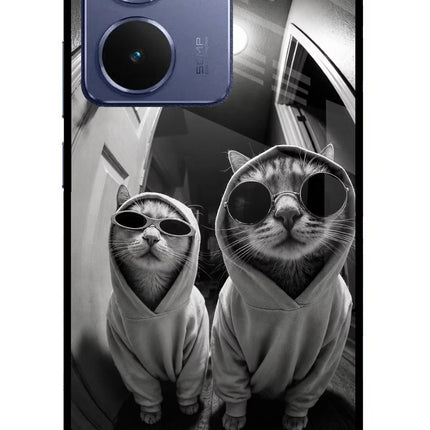 Hood Cats Realme P3 Ultra 5G Glass Case Back Cover by Casekaro