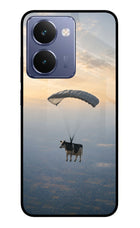 Skydiving Cow Realme P3 Ultra 5G Glass Case