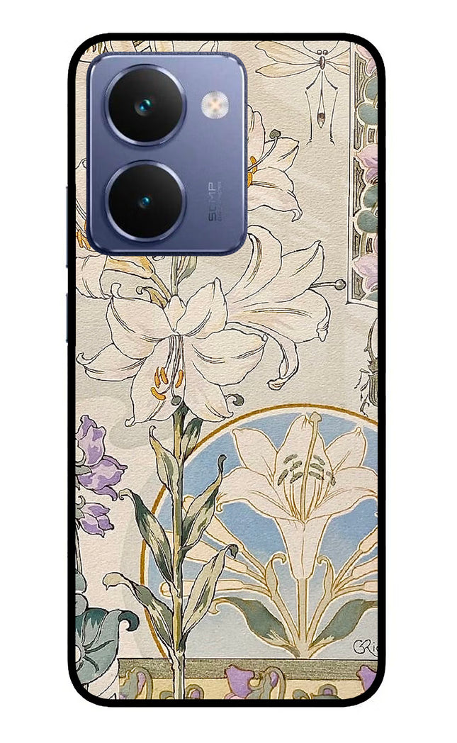 White Lily Realme P3 Ultra 5G Glass Case Back Cover by Casekaro