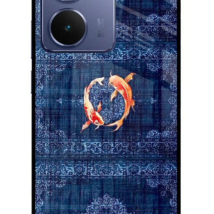 Koi Blue Realme P3 Ultra 5G Glass Case