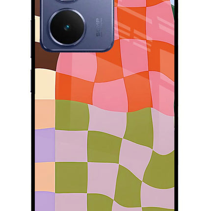 Wavy Grid Realme P3 Ultra 5G Glass Case