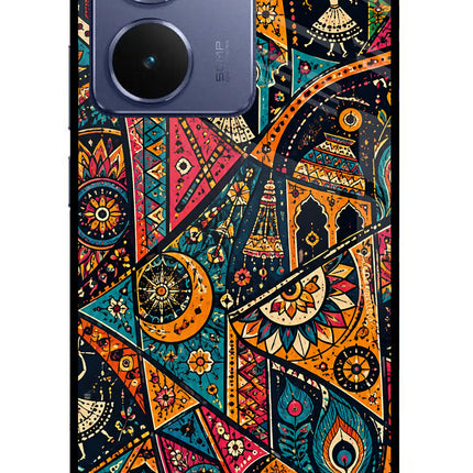 Folk Print Realme P3 Ultra 5G Glass Case