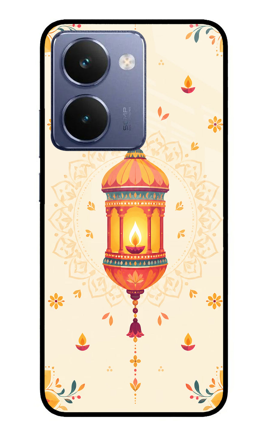Golden Lantern Realme P3 Ultra 5G Back Cover, Glass case