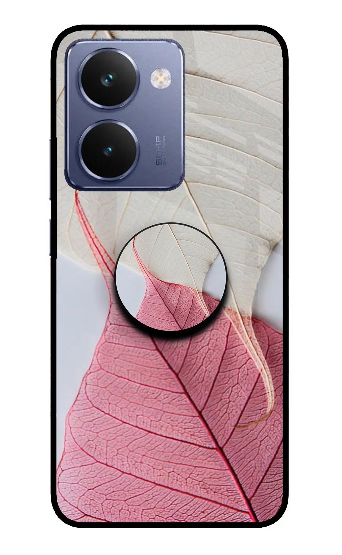 White Pink Leaf Realme P3 Ultra 5G Pop Case by Casekaro
