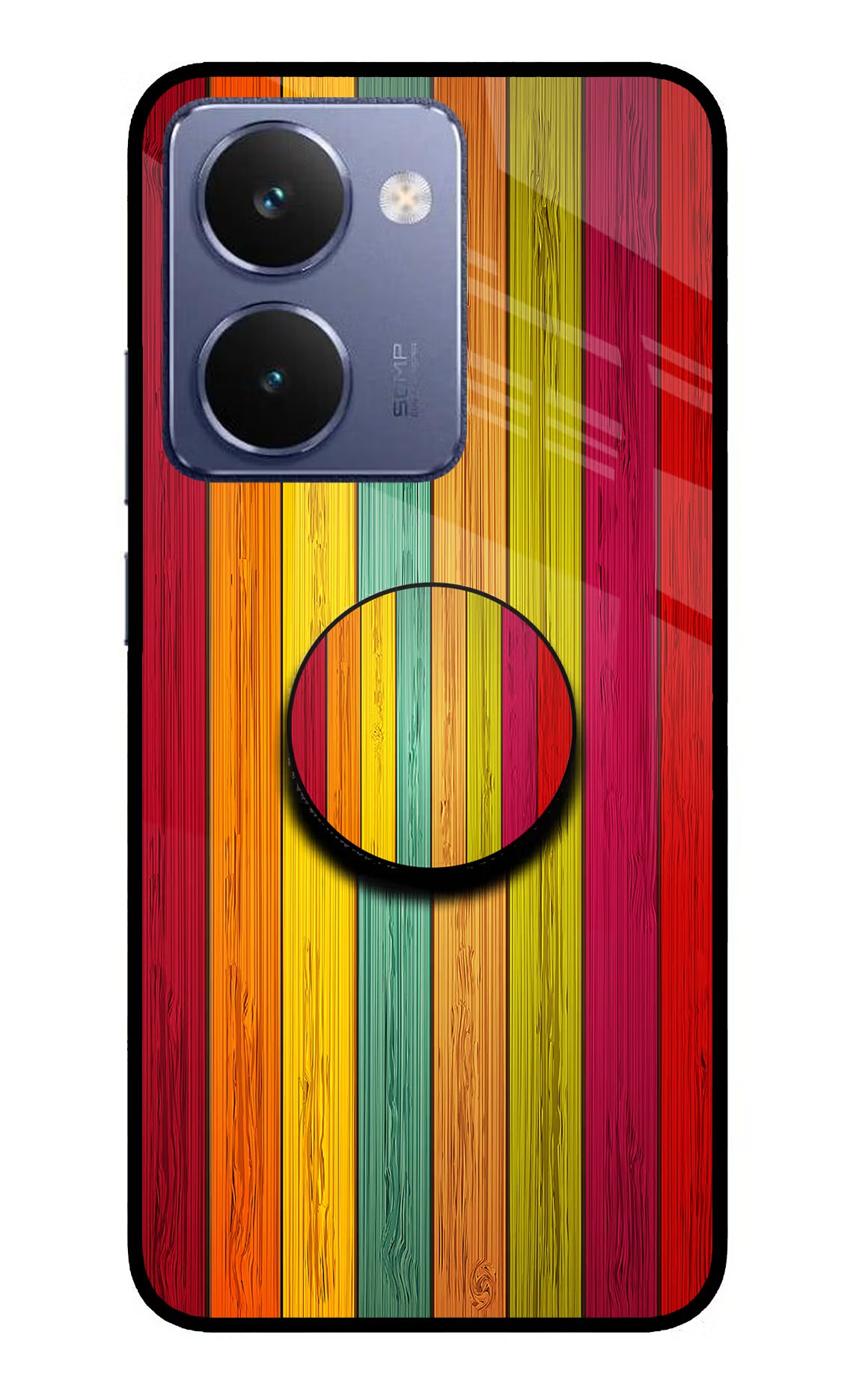 Multicolor Wooden Realme P3 Ultra 5G Pop Case by Casekaro