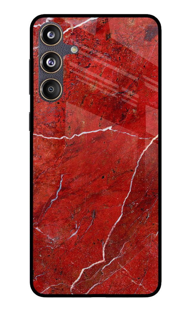 Red Marble Design Samsung F55 5G Glass Case