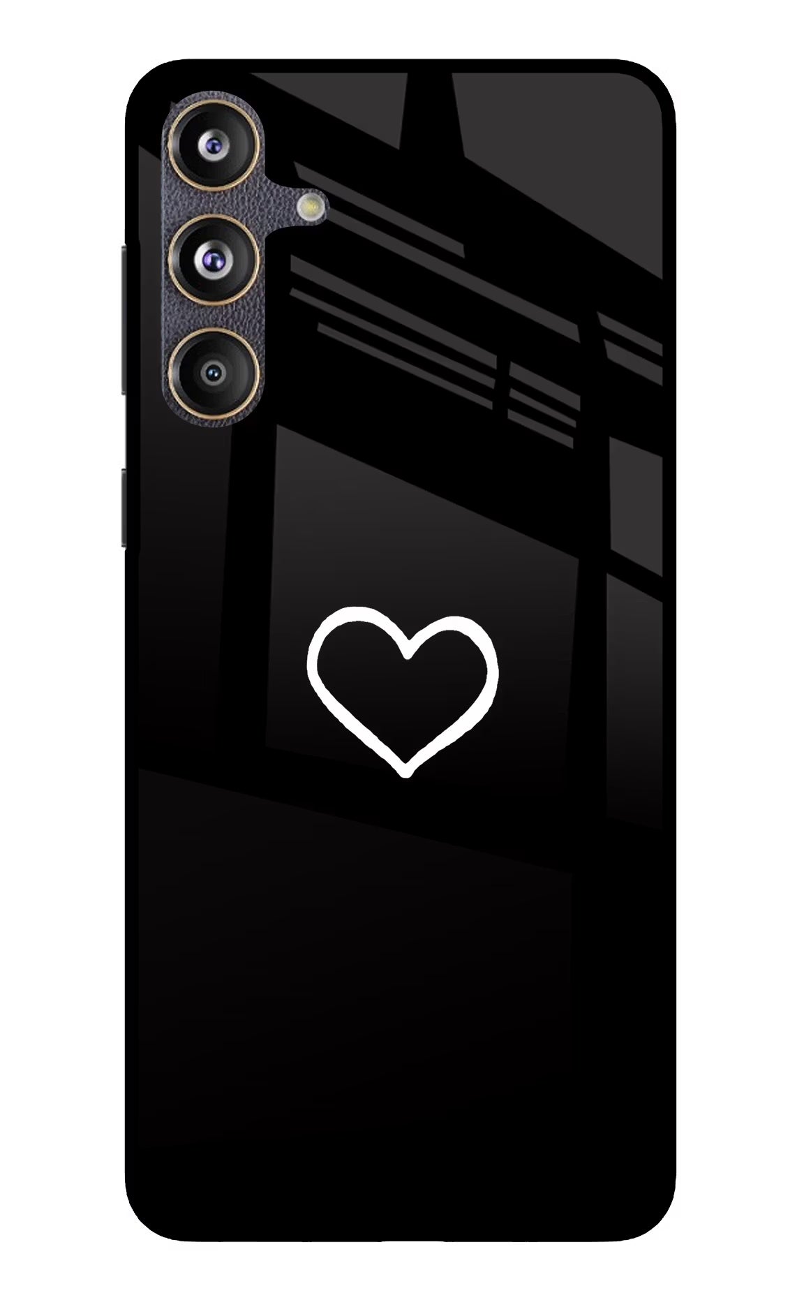 Heart Samsung F55 5G Glass Case