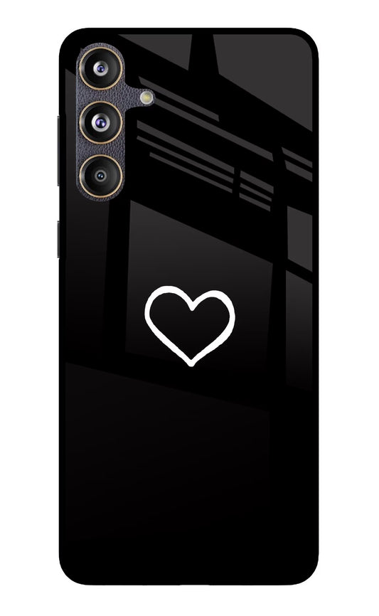 Heart Samsung F55 5G Glass Case