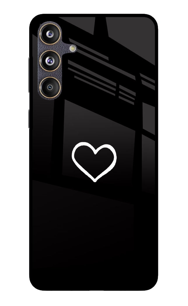 Heart Samsung F55 5G Glass Case