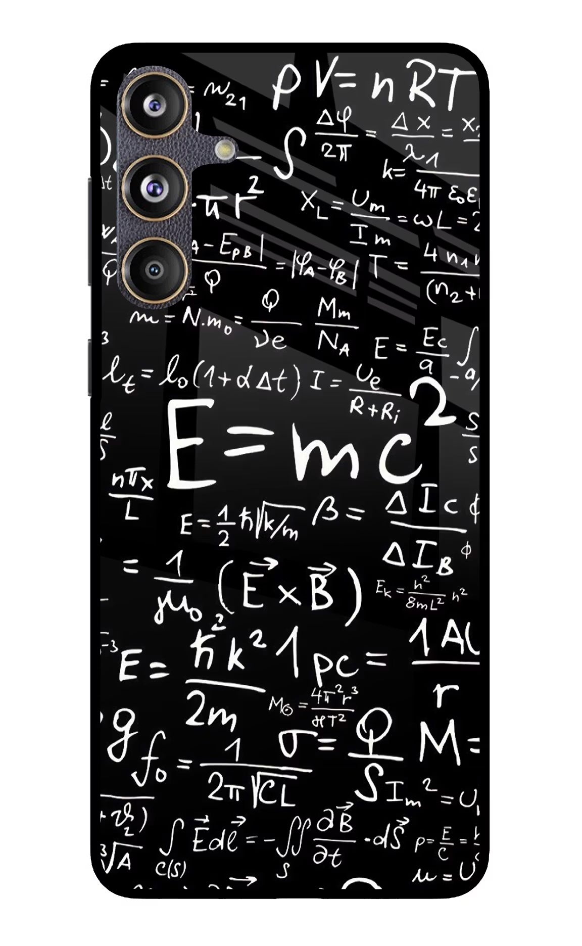 Physics Formula Samsung F55 5G Glass Case Back Cover by Casekaro