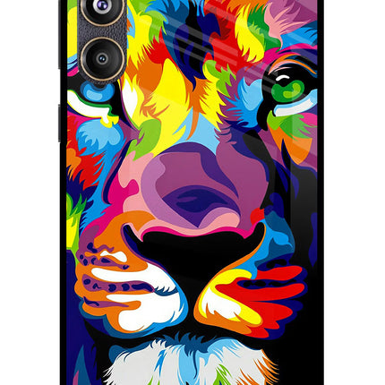 Lion Samsung F55 5G Glass Case
