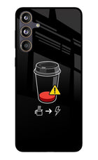 Coffee Samsung F55 5G Glass Case