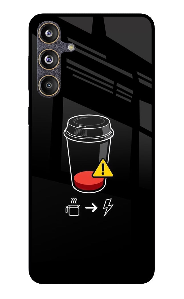 Coffee Samsung F55 5G Glass Case