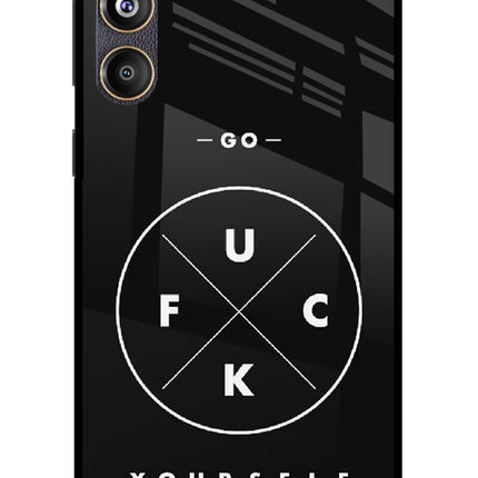 Go Fuck Yourself Samsung F55 5G Glass Case