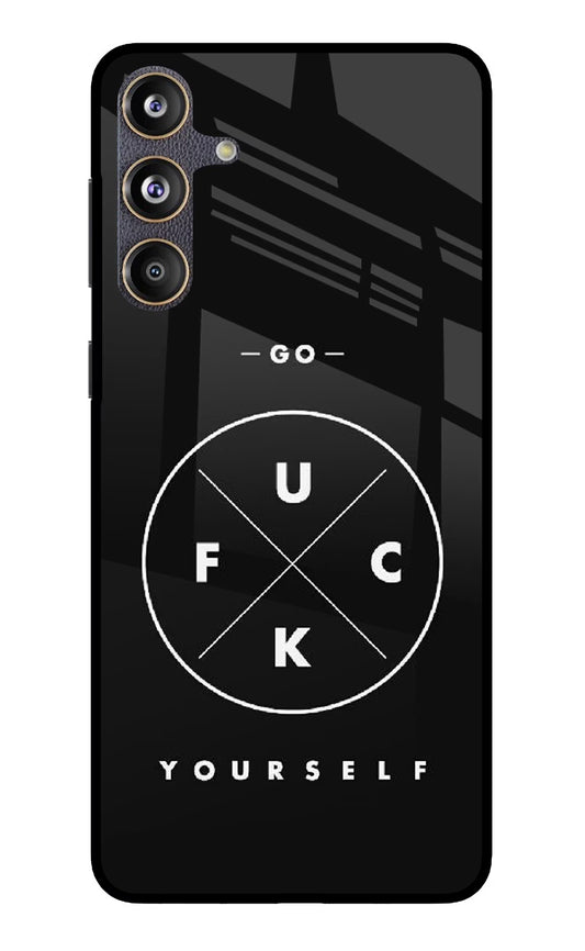 Go Fuck Yourself Samsung F55 5G Glass Case